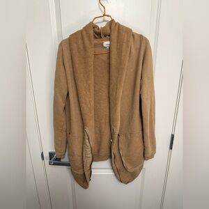 Wilfred Women's Half Zip Cardigan Camel Tan in size XS